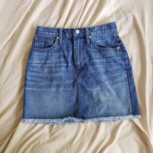 Madewell denim skirt